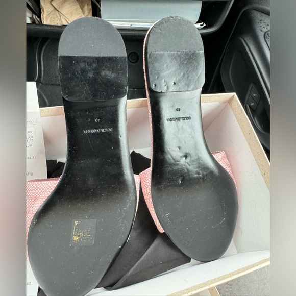 D&G DG Dolce & Gabbana pink ciabatta flat tela rafia light pink size 40 - Picture 2 of 8